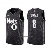Maglia Brooklyn Nets Jeff Green #8 Earned 2020-21 Nero