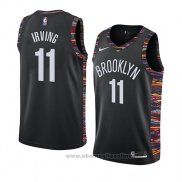 Maglia Brooklyn Nets Kyrie Irving NO 11 Citta 2019-20 Nero