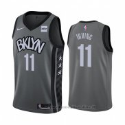 Maglia Brooklyn Nets Kyrie Irving NO 11 Statement 2019-20 Grigio