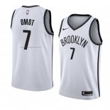 Maglia Brooklyn Nets Nuni Omot NO 7 Association 2018 Bianco