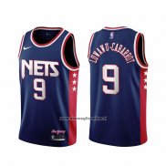 Maglia Brooklyn Nets Timothe Luwawu-cabarrot #9 Citta 2021-22 Blu