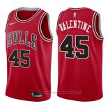 Maglia Chicago Bulls Denzel Valentine NO 45 Icon 2017-18 Rosso