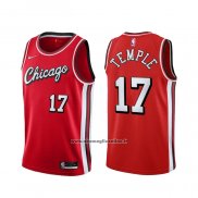 Maglia Chicago Bulls Garrett Temple #17 Citta 2021-22 Rosso