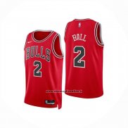 Maglia Chicago Bulls Lonzo Ball No 2 Icon 2025-26 Rosso