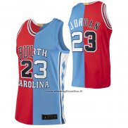 Maglia Chicago Bulls Michael Jordan #23 Split Blu Rosso