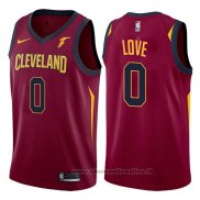 Maglia Cleveland Cavaliers Kevin Love NO 0 2017-18 Rosso