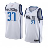 Maglia Dallas Mavericks Kostas Antetokounmpo NO 37 Association 2018-19 Bianco