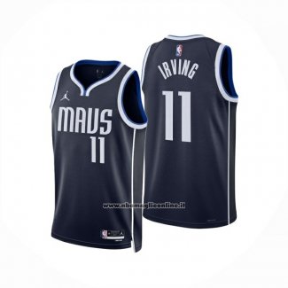 Maglia Dallas Mavericks Kyrie Irving No 11 Statement 2024-25 Blu