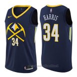 Maglia Denver Nuggets Devin Harris NO 34 Citta 2017-18 Blu