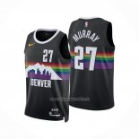 Maglia Denver Nuggets Jamal Murray No 27 Citta 2025-26 Nero