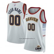 Maglia Denver Nuggets Personalizzate Citta 2022-23 Bianco