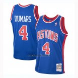 Maglia Detroit Pistons Joe Dumars #4 Mitchell & Ness 1988-89 Blu