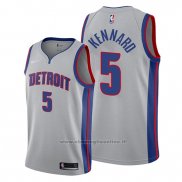 Maglia Detroit Pistons Luke Kennard NO 5 Statement Grigio