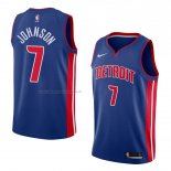 Maglia Detroit Pistons Stanley Johnson NO 7 Icon 2018 Blu