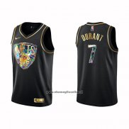 Maglia Golden Edition Brooklyn Nets Kevin Durant #7 2021-22 Nero