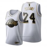 Maglia Golden Edition Los Angeles Lakers Kobe Bryant NO 24 2019-20 Bianco