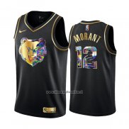 Maglia Golden Edition Memphis Grizzlies Ja Morant #12 2021-22 Nero