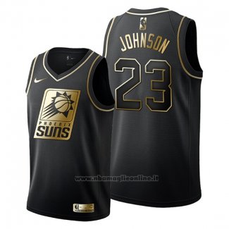 Maglia Golden Edition Phoenix Suns Cameron Johnson NO 23 Nero