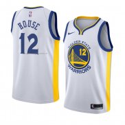 Maglia Golden State Warriors Danuel House NO 12 Association 2018 Bianco