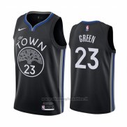 Maglia Golden State Warriors Draymond Green NO 23 Citta Nero