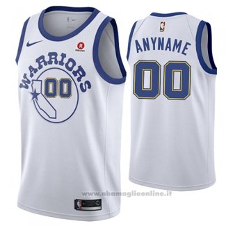 Maglia Golden State Warriors Personalizzate 17-18 Bianco