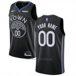 Maglia Golden State Warriors Personalizzate Statement 2018 Nero