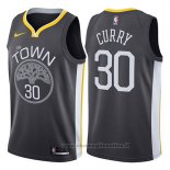 Maglia Golden State Warriors Stephen Curry NO 30 Statement 2017-18 Nero