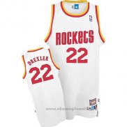 Maglia Houston Rockets Clyde Drexler NO 22 Throwback Bianco