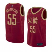 Maglia Houston Rockets Isaiah Hartenstein NO 55 Citta 2018-19 Rosso