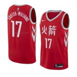 Maglia Houston Rockets Michael Carter-Williams NO 17 Citta 2017-18 Rosso