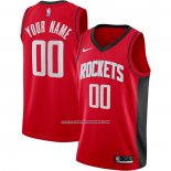 Maglia Houston Rockets Personalizzate Icon 2020-21 Rosso