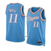 Maglia Los Angeles Clippers John Wall #11 Citta 2021-22 Blu