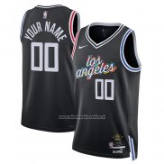 Maglia Los Angeles Clippers Personalizzate Citta 2022-23 Nero