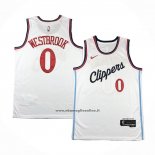 Maglia Los Angeles Clippers Russell Westbrook #0 Association 2024-25 Bianco