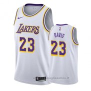 Maglia Los Angeles Lakers Anthony Davis NO 23 Association 2019-20 Bianco