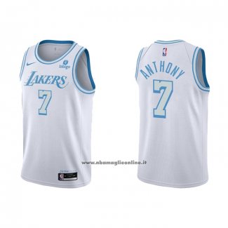 Maglia Los Angeles Lakers Carmelo Anthony #7 Citta 2021-22 Bianco