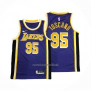 Maglia Los Angeles Lakers Juan Toscano-Anderson #95 Statement 2020-21 Viola