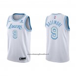 Maglia Los Angeles Lakers Kent Bazemore #9 Citta 2021-22 Bianco