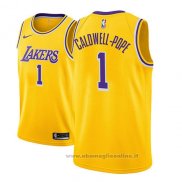 Maglia Los Angeles Lakers Kentavious Caldwell-Pope NO 1 Icon 2018-19 Or
