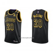 Maglia Los Angeles Lakers Mac Mcclung #20 Mamba 2021-22 Nero