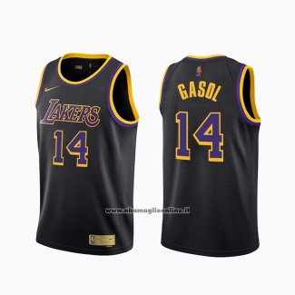 Maglia Los Angeles Lakers Marc Gasol #14 Earned 2020-21 Nero