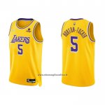 Maglia Los Angeles Lakers Talen Horton-Tucker #5 75th Anniversary 2021-22 Giallo