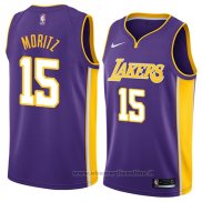 Maglia Los Angeles Lakers Wagner Moritz NO 15 Statement 2018 Viola
