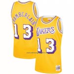 Maglia Los Angeles Lakers Wilt Chamberlain #13 Mitchell & Ness 1971-72 Giallo