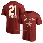 Maglia Manica Corta All Star 2024 Joel Embiid Rosso