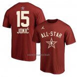 Maglia Manica Corta All Star 2024 Nikola Jokic Rosso