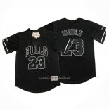Maglia Manica Corta Chicago Bulls Michael Jordan No 23 Nero