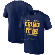 Maglia Manica Corta Denver Nuggets 2023 NBA Finals Champions Hometown Originals Half Court Blu