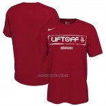 Maglia Manica Corta Houston Rockets 2025 Nba Playoffs Rosso