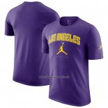 Maglia Manica Corta Los Angeles Lakers Essential Citta Viola